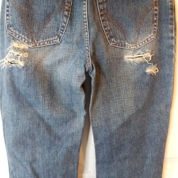 D&G Ittierre Spa Flare distressed boot cut flare leg mid rise Jeans 27 - Picture 15 of 16